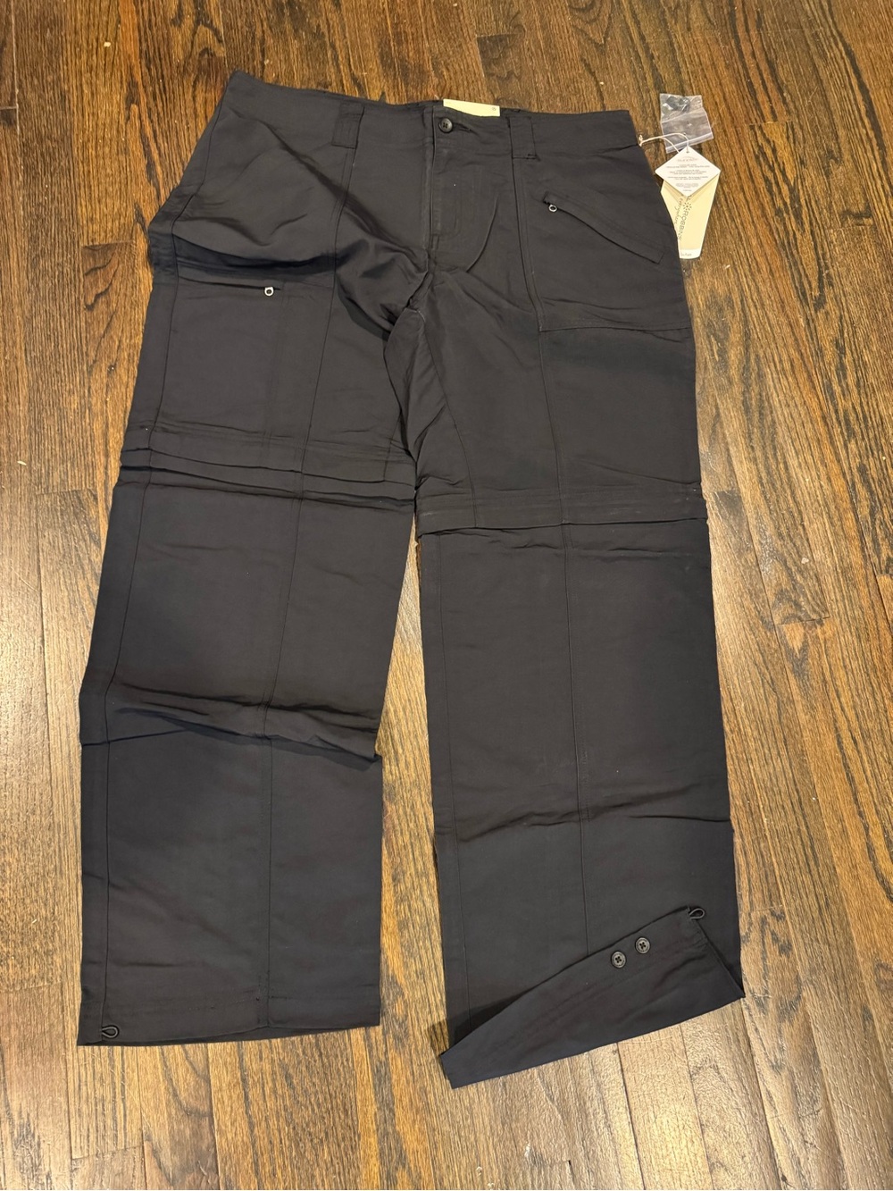 Royal Robbins Women's Black Straight-Leg Backcountry zip n go UPF50+ Pants